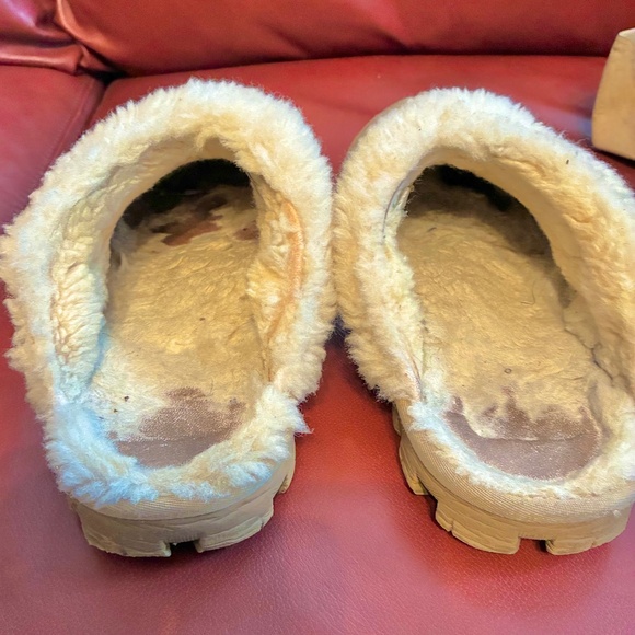 "Ugg" leather, fleece-lined slipper (mule) 7-8, sand - Picture 3 of 13